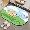 Alfombrillas Antideslizantes Personalizadas para Inodoro, Alfombras Resistentes a las Manchas, Felpudos para Baño, Felpudos Absorbentes de Diatomeas para Puerta de Baño