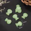 Pingente de Jade Sintético, Pingente de Borboleta de Jade Branco e Jade Amarelo, Estilo Chinês Verde Escuro e Verde Claro Acessórios para Colar DIY de Jade Sintético