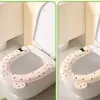 Tapete de Limpeza Rápida Quatro Estações Impermeável para Banheiro Tapete de Vaso Sanitário Almofada de Assento Lavável Multifuncional Prático Portátil