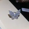 Presilhas de Orelha Borboleta de Zircônia Estilo Coreano Ins para Mulheres Sem Orelhas Furadas, Brincos de Orelha Exquisitos e Elegantes com um Toque de Luxo Leve e de Alta Qualidade