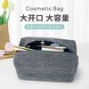 Neceser de Lino Transfronterizo, Bolsa Simple Portátil para Almacenamiento de Cables de Datos de Viaje, Bolso de Mano de Gran Capacidad, Versátil