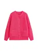 Cardigan estilo preguiçoso mais vendido da marca Z no AliExpress, versátil para moda transfronteiriça europeia e americana, roupas casuais femininas na cor off-white, ZA