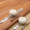 Sapateiro armário guarda-roupa Handle Cabinet europeu moderno simples cerâmica pastoral liga de zinco único furo prata punho fábrica