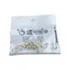 Joyas para Uñas de Aleación con Forma de Flor Popular de Cinco Pétalos Transfronterizas Flores de Colores Entrelazados Borde Dorado y Plateado Metal Wearable Joyería para Uñas Venta al por Mayor