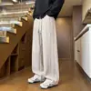Calças Casuais Masculinas Outono Novo Estilo Tendência Soltas Calças de Moletom Esportivas Masculinas Retas de Perna Larga Longas Calças Masculinas