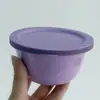 Tampa de Tigela de Sorvete de Silicone Tampa de Copo de Molho de Aço Inoxidável Transfronteiriça Tampa de Silicone para Conservar Fresco Tampa de Silicone Vedante de Silicone de Grau Alimentício