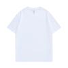 Camiseta de Algodón Puro de 230g con Hombros Caídos, Cuello Redondo y Mangas Cortas para Hombre, Marca de Moda, Corte Holgado, Camiseta Estampada Versátil, Camiseta Estampada para Hombre