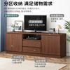 Armário de TV moderno simples pequeno apartamento alto Armário de TV sala de estar luz luxo quarto combinação armário de parede piso de madeira maciça