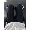 Pantalones Retro Americanos con Patrón de Escamas de Dragón para Hombre, Pantalones Deportivos Rayados Finos Transpirables de Verano, Pantalones Casuales Rectos de Corte Limpio