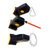 Bicicleta Creativa Forma Redonda de Corazón Gráfico Destacado Luz de Coche Bicicleta de Montaña Carga USB Luz Trasera Luz de Advertencia para Bicicleta