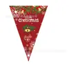 Série de Natal Mais Vendida Transfronteiriça Bandeirola de Natal Feliz Festa Decoração de Festa Bandeira