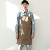 Avental Lona Simples Cozinha Doméstica Impermeável Loja de Chá de Leite Restaurante Garçom Roupas de Trabalho Masculino e Feminino Logo Impresso Personalizado