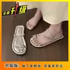 Sandalias de Verano 2026 con Hebilla de Una Correa para Mujer con Tacones Finos, Estilo Hada Sexy Plateado, Tacones Altos Elegantes