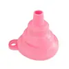 Fábrica Direta funil de silicone dobrável portátil funil de pescoço longo funil de silicone dobrável subembalagem de líquido pequeno funil
