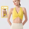 Sutiã Esportivo Fitness Tudo-em-Um Estilo Europeu e Americano, Sutiã de Treino para Pilates à Prova de Impacto, Roupa de Yoga Sexy sem Costas
