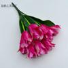 Tulipa de renda 9 garfos guirlanda artesanal material faça você mesmo flor cocar acessórios para flores decoração de mesa flor falsa fronteira cruzada