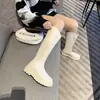 Nuevos Zapatos Otoño/Invierno 2026 Mujer Parte Superior Flexible Botas Altas de Monta Planas Cómodas Versátiles Corte en V