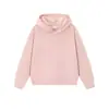 Exclusivo para comércio exterior transfronteiriço: Moletom com zíper de fleece de 230g para homens e mulheres, moletom com capuz e gola redonda, jaqueta versátil de cor sólida