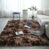 Alfombra larga de pelo para uso doméstico en sala de estar para niñas, alfombra de mesita de noche para dormitorio, felpudo de felpa de cobertura total, alfombra para sofá y mesa de centro