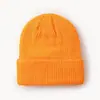 Gorro de Punto de Moda Sencillo para Otoño e Invierno Gorro de Lana para Exteriores para Hombres y Mujeres Gorro Cálido de Color Sólido para Exteriores Artículo Popular
