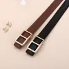 Moda casual Cinturón nuevo de cuero genuino para mujer Cinturón simple de negocios todo-partido cinturón decorativo para jeans alta moda