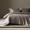 Auténtico Algodón de Fibra Larga 100S Importado Lujo Ligero Gama Alta Todo Algodón Juego de Cuatro Piezas Sábana de Algodón Puro Sábana Ajustable Funda de Edredón Ropa de Cama de Alta Gama