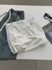 Camiseta de Verano Tencel con Tacto Fresco, Color Liso, Colgante de Pony para Mujer, Estilo Coreano, Cuello Redondo Sencillo, Manga Corta Ajustada, Modelo de Verano