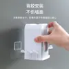 Nuevo Portacepillos de Dientes y Estante de Almacenamiento, Set Familiar Montado en Pared sin Taladro, Dispensador Automático de Pasta de Dientes