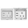 Comercio Exterior Ip55 Estándar Europeo Exterior Impermeable y a Prueba de Lluvia Enchufe de Interruptor Montado en Superficie Exterior 16A Estándar Alemán Estilo Británico Multifunción
