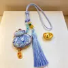 Colgantes de Brocado de la Dinastía Song Hechos Completamente a Mano, Colgantes para Coche, Llaveros, Accesorios para Teléfono y Bolsos, Amuletos de Paz, Decoraciones de Bolsas de Dinero, Venta al por Mayor
