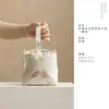Bolsa de almacenamiento para juego de té Brocado, una tetera dos tazas bolsa portátil con cordón, accesorios para juego de té Kung Fu al aire libre, bolsa de té de alta estética