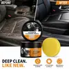 KineShineX Crema Pulidora para Interiores de Coche para Asientos de Cuero y Limpieza, Mantenimiento, Eliminación de Manchas, Brillo y Protección contra el Polvo del Tablero