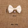 Corbatín de perlas cosido a mano amor diamante lazo accesorios diy accesorios para el cabello horquilla bolso ropa pantalones accesorios decorativos