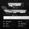 Cuchillo Plegable de Defensa Personal para Exteriores Transfronterizo Mini Cuchillo de Desempaque Cuchillo de Cocina de Acero Inoxidable Cuchillo de Supervivencia para Acampada al Aire Libre