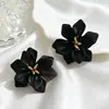 Brincos Geométricos Super Fada Pétala de Flor, Modernos e Exagerados, Brincos de Tarraxa Estilo Menina, Frescos e Doces, Atacado de Brincos de Alta Qualidade