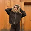 Sudadera Deportiva con Capucha Chaqueta Otoño/Invierno 2026 Y2K Cremallera Cárdigan Sudadera con Capucha Moda Harajuku Venta al por mayor