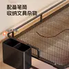 Soporte de enfriamiento para laptop, elevador de monitor de computadora, estante elevado, organizador de escritorio, estante de hierro para escritorio