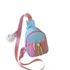 Bolsa de almacenamiento para niños de preescolar, bolso cruzado elegante para niñas, bolsa de almacenamiento exterior para bebés de niños, modelo nuevo 2026