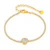 Pulsera de Acero Inoxidable de Titanio de Diseño de Lujo Ligero de Alta Gama para Mujer, Microincrustada con Diamantes, Accesorios de Moda, Simples y Versátiles