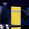 Encendedor inflable a prueba de viento de llama roja, ultradelgado y portátil, para uso en exteriores, con cuerpo de metal de aleación, un producto popular para ventas transfronterizas