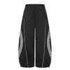 Pantalones cargo retro americanos de tres rayas para hombre y mujer, otoño 2026, corte holgado, adelgazantes, versátiles, de pierna ancha, casuales