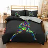 Amazon juego de cama de tres piezas baloncesto fútbol impresión digital 3D ropa de cama comercio exterior transfronterizo venta al por mayor de textiles para el hogar