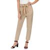 Primavera y Verano 2022 Amazon ebay AliExpress wish Pantalones Casuales de Cintura Alta con Pliegues y Cinturón hasta el Tobillo para Mujer Europea y Americana