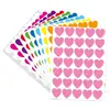 Pegatinas Decorativas de Corazón de Recompensa para Niños, Coloridas, Escribibles, Sobres de Regalo para el Día de San Valentín, Tarjetas de Felicitación, Etiquetas Autoadhesivas