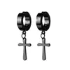 Novos Presilhas de Orelha de Aço Titânio da Amazon, Brincos Masculinos Modernos e Personalizados, Brincos Punk Simples e Tendência Sem Furo