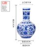 Vaso antigo de porcelana azul e branca Chinês clássico sala de estar arranjo de flores casa sala modelo suave varanda TV adega decoração