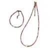 Collar de Perlas de Agua Dulce y Piedra de Cristal Rosa para Mujer, Moderno y Elegante, Gargantilla de Múltiples Hilos Pequeños Estilo Chino Nuevo para Clavícula