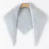 Cachecol Triângulo de Cashmere para Mulheres, Novo Versátil Simples Moda Seda de Amora À Prova de Vento Frio Proteção de Pescoço Cachecol Quente de Tricô