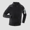 Jaqueta de Corrida Masculina Primavera Corta-vento À Prova de Vento Treinamento Primavera e Outono Roupa Esportiva Impermeável Prova d'Água Secagem Rápida Exterior com Capuz Jaqueta de Ciclismo