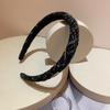 Faixa de Cabelo Elegante Simples Francesa Acessórios de Cabelo Discreto Elegante Versátil Diário para o Trabalho Faixa Fina de Tweed